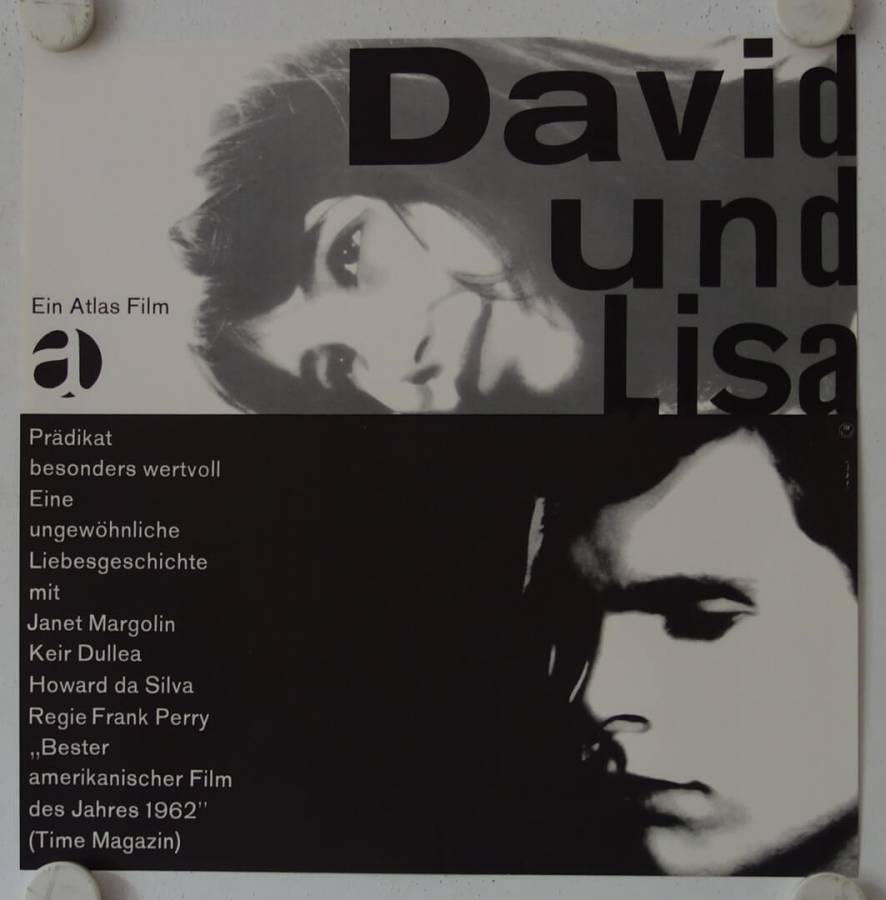 David and Lisa original release german movie poster